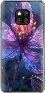 Чехол для Huawei Mate 20 Pro Магический цветок (Фиолетовый)