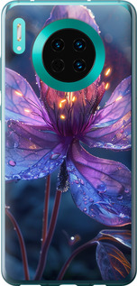 Чехол для Huawei Mate 30 Магический цветок (Фиолетовый)