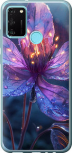 Чехол для Huawei Honor 9A Магический цветок (Фиолетовый)