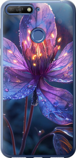 Чехол для Huawei Honor 7A Pro Магический цветок (Фиолетовый)