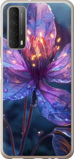 Чохол для Huawei P Smart 2021 Магічний квітка (Фіолетовий)