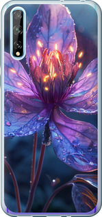 Чохол для Huawei P Smart S Магічна квітка (Фіолетовий)
