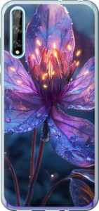 Чохол для Huawei P Smart S Магічна квітка (Фіолетовий)