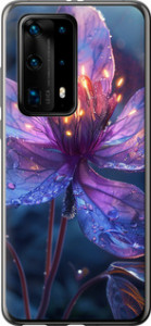 Чехол для Huawei P40 Pro Plus Магический цветок (Фиолетовый)
