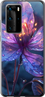 Чохол для Huawei P40 Pro Магічний квітка (Фіолетовий)