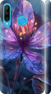 Чохол для Huawei P30 Lite Магічний квітка (Фіолетовий)