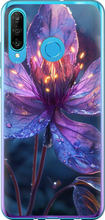 Чохол для Huawei P30 Lite Магічний квітка (Фіолетовий)