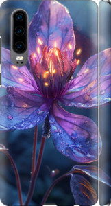 Чехол для Huawei P30 Магический цветок (Фиолетовый)