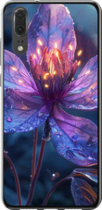 Чохол для Huawei P20 Магічний квітка (Фіолетовий)