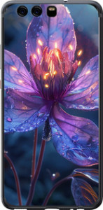 Чехол для Huawei P10 Магический цветок (Фиолетовый)