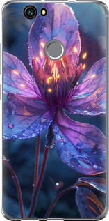 Чехол для Huawei Nova Магический цветок (Фиолетовый)