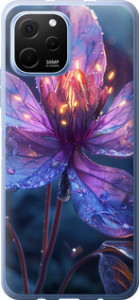 Чехол для Huawei Nova Y61 Магический цветок (Фиолетовый)