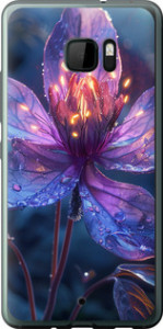 Чехол для HTC U Ultra Магический цветок (Фиолетовый)