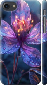 Чехол для iPhone SE 2022 Магический цветок (Фиолетовый)