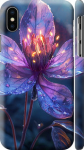 Чохол для iPhone X Магічний квітка (Фіолетовий)