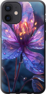 Чехол для iPhone 12 Mini Магический цветок (Фиолетовый)
