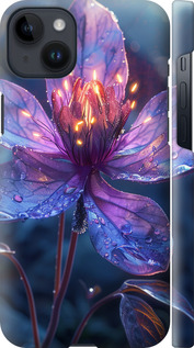 Чехол для iPhone 14 Plus Магический цветок (Фиолетовый)