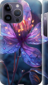Чехол для iPhone 14 Pro Max Магический цветок (Фиолетовый)