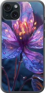 Чехол для iPhone 15 Plus Магический цветок (Фиолетовый)