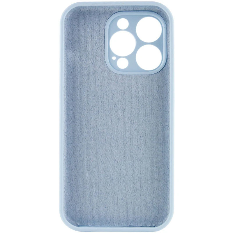 Фото Чехол Silicone Case Full Camera Protective (AA) NO LOGO для Apple iPhone 16 Pro (6.3") (Голубой / Sweet Blue) на vchehle.ua