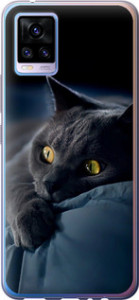 Чохол для Vivo V20 Димчастий кіт (Сірий)