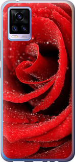 Чехол для Vivo V20 Красная роза (Красный)
