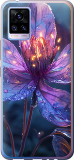 Чехол для Vivo V20 Магический цветок (Фиолетовый)