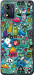 Чохол для Motorola Moto E13 Стікери бомбинг 1 (Зелений)