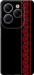Чехол для Infinix Hot 40 Pro Вышиванка 53 (Червоний)