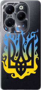Чехол для Infinix Hot 40 Pro Герб v1 (Жовтий)