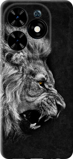 Чехол для Tecno Spark Go 2024 Лев (Черный)