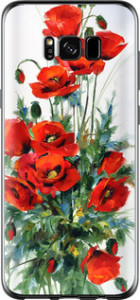 Чохол для Samsung Galaxy S8 Маки (Білий)