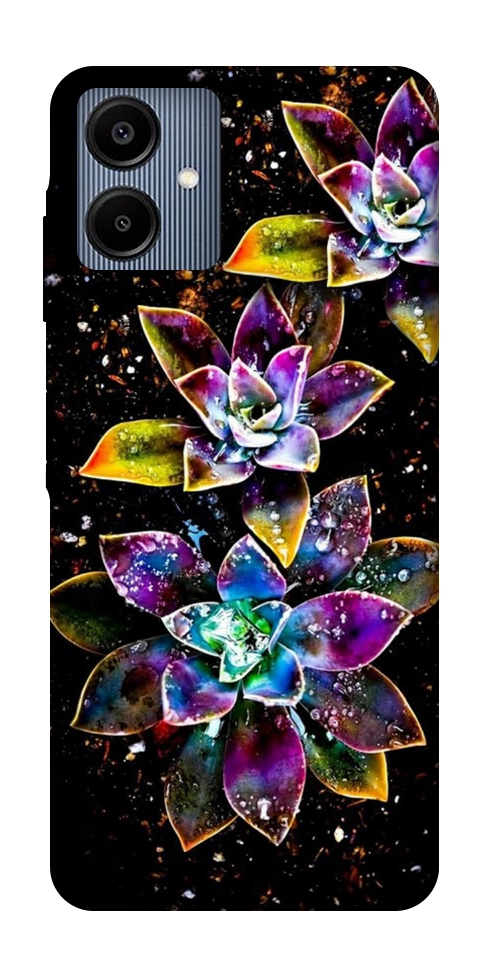 Чехол Flowers on black для Galaxy A06