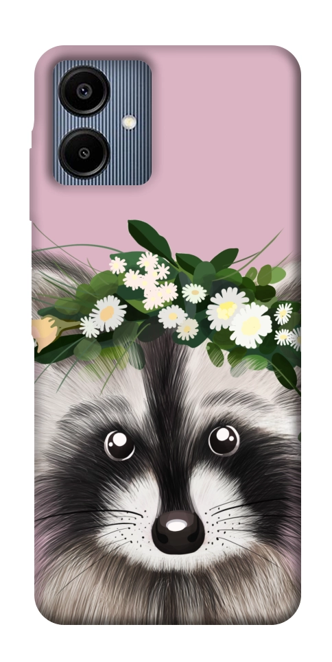 Чехол Raccoon in flowers для Galaxy A06