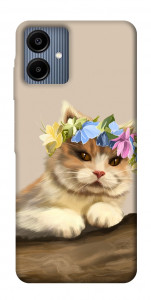 Чехол Cat in flowers для Galaxy A06