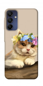 Чохол Cat in flowers для Samsung Galaxy A16 5G