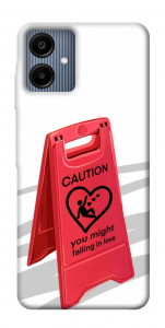 Чехол Caution falling in love для Galaxy A06