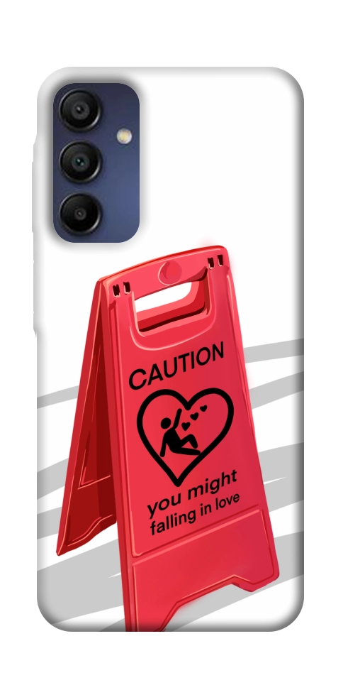 Чохол Caution falling in love для Galaxy A16 5G