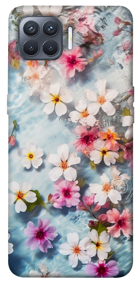 Чехол Floating flowers для Oppo Reno 4 Lite