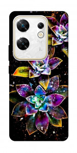 Чехол Flowers on black для Infinix Zero 30 4G