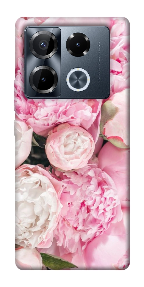 Чохол Pink peonies для Infinix Note 40 Pro 4G