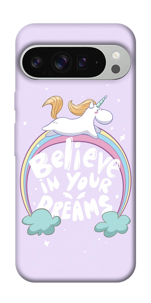 Чехол Believe in your dreams unicorn для Google Pixel 9 Pro XL