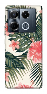 Чохол Tropic flowers для Infinix Note 40 Pro 4G