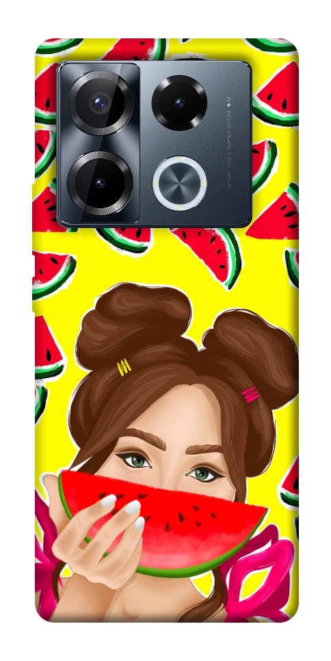 Чехол Watermelon girl для Infinix Note 40 Pro 4G