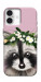 Чехол Raccoon in flowers для iPhone 16 Plus