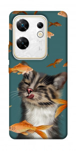 Чехол Cat with fish для Infinix Zero 30 4G