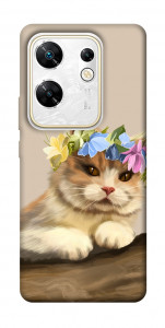 Чехол Cat in flowers для Infinix Zero 30 4G