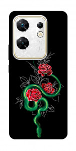 Чохол Snake in flowers для Infinix Zero 30 4G