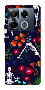 Чехол Yoga skeletons для Infinix Note 40 Pro 4G