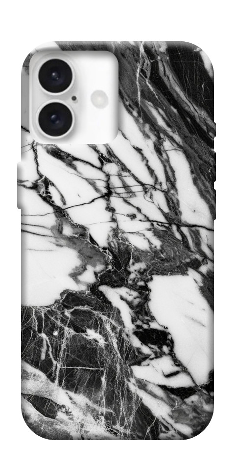 Чехол Calacatta black marble для iPhone 16 Plus